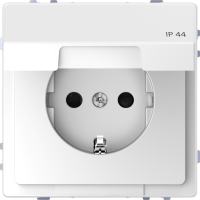 Lizdas p/t su įž IP44 su apsauga nuo vaikų baltos spalvos SYSTEM DESIGN - SCHNEIDER ELECTRIC