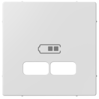 Dangtelis dvigubas USB pakrovimo lizdui baltos spalvos SYSTEM M - SCHNEIDER ELECTRIC