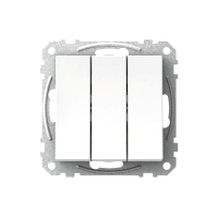 Jungiklis p/t trigubas IP20 be rėmelio varžtiniai kontaktai baltas 16A 250V Exxact - SCHNEIDER ELECTRIC