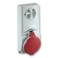Lizdas CEE į/l 5P 32A 400V IP44 6h su kirtikliu PratiKa - SCHNEIDER ELECTRIC