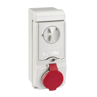 Lizdas CEE v/t 5P 16A 400V IP44 6h su kirtikliu PratiKa - SCHNEIDER ELECTRIC