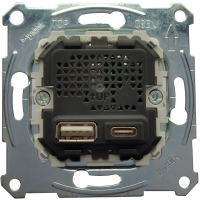 Lizdas p/t dvigubas USB A ir USB C 2.4A be rėmelio System M - SCHNEIDER ELECTRIC