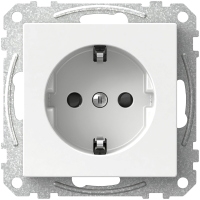 Lizdas p/t SCHUKO IP20 be rėmelio su apsauga nuo vaikų varžtiniai kontaktai baltas 16A 250V Exxact - SCHNEIDER ELECTRIC