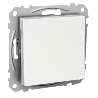 Perjungiklis p/t viengubas IP20 2 polių be rėmelio varžtiniai kontaktai baltas 10A 250V Exxact - SCHNEIDER ELECTRIC