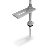 Smeigė su adapterio plokštele M10x250 HEX 7mm SolidRail - K2 SYSTEMS