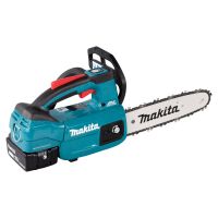 Pjūklas grandininis akumuliatorinis 18V 24m/sek 250mm 3/8" su 2x5.0Ah akumuliatoriais ir įkrovikliu DC18RC - MAKITA
