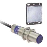 Jutiklis fotoelektrinis M18 Sn2m 24-240V AC/DC 2-laidis 1no PNP su atšvaitu su 2m kabeliu XU9M18MA230 - TELEMECANIQUE