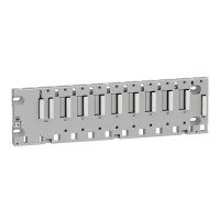 Laikiklis 8 vietų plokštei/DIN bėgeliui M340 Modicon - SCHNEIDER ELECTRIC