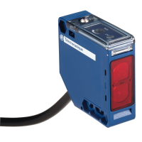 Jutiklis fotoelektrinis 50x50x18mm Sn7m 24-240V AC/DC 5-laidis 1co su 2m kabeliu XUK1ARCNL2 - TELEMECANIQUE