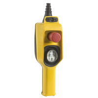Postas valdymo 2 mygtukų + STOP 2x(2P)+3nc nešiojamas IP65 geltonos spalvos XACD Harmony - SCHNEIDER ELECTRIC
