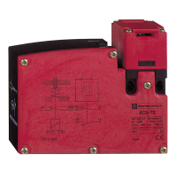 Jungiklis galinis saugos M16 2nc solenoidas 24V IP67 XCSTE7312 - TELEMECANIQUE