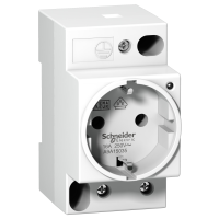 Lizdas ant DIN bėgelio 2P+E 16A 250V AC IPC Acti9 - SCHNEIDER ELECTRIC