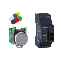Komplektas siųstuvas - imtuvas su belaidžiu mygtuku 22mm 24-240V AC/DC XB4R Harmony - SCHNEIDER ELECTRIC