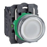 Mygtukas 1no be fiksacijos 22mm baltas su pašvietimu 24V AC/DC XB5 Harmony - SCHNEIDER ELECTRIC