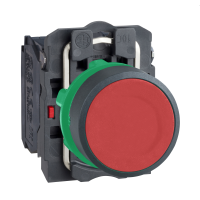 Mygtukas 1no+1nc be fiksacijos 22mm raudonas IP66 XB5 Harmony - SCHNEIDER ELECTRIC