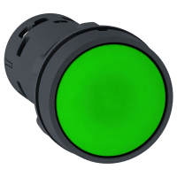 Mygtukas 1no+1nc be fiksacijos 22mm žalias IP65 XB7 Harmony - SCHNEIDER ELECTRIC