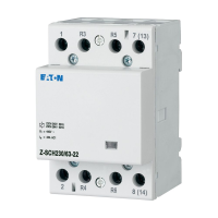 Kontaktorius 4P 63A 230V AC 2no+2nc 3 modulių Z-SCH230/63-22 - EATON