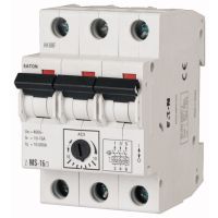 Automatas reguliuojamas 3P 4-6.3A Z-MS-6.3/3 - EATON