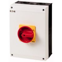 Jungiklis saugumo 3P 100A 55kW 1no+1nc IP65 raudona rankena P3-100/I5-SI/HI11 - EATON