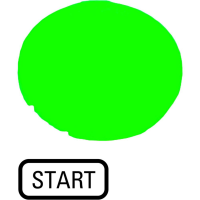 Plokštelė mygtukui žalia "START" M22-XDL-G-GB1 - EATON