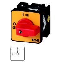 Jungiklis saugumo 3P 20A 5.5kW (AC23) į skydą raudona rankena T0-2-1/E-RT - EATON