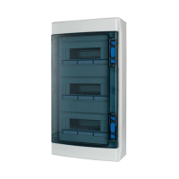 Skydelis v/t 36 modulių su PE/N gnybtais IP65 skaidrios durys IKA-3/36-ST - EATON