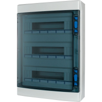 Skydelis v/t 54 modulių su PE/N gnybtais IP65 skaidrios durys IKA-3/54-ST - EATON