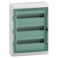 Skydelis v/t 54 (3x18) modulių IP65 su PE/N gnybtais skaidrios durys Mureva - SCHNEIDER ELECTRIC