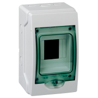 Skydelis v/t 4 (1x4) modulių IP65 su PE/N gnybtais skaidrios durys Mureva - SCHNEIDER ELECTRIC