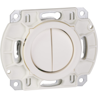 Perjungiklis p/t dvigubas be rėmelio baltos spalvos 16A 250V Robust - SCHNEIDER ELECTRIC