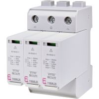 Apsauga viršįtampių 3P B+C 6.25*40kA 1+2 tipo Solar ETITEC EM T12 PV 1100/6,25 - ETI