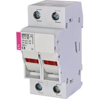 Kirtiklis-saugiklis EFD 10 2P 10x38 su LED indikacija - ETI