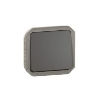 Perjungiklis p/t viengubas IP55 be rėmelio antracito spalvos 10A 250V Plexo - LEGRAND