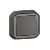 Perjungiklis p/t viengubas IP55 antracito spalvos 10A 250V Plexo - LEGRAND