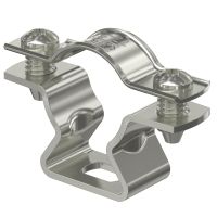 Apkaba 17-20mm kabelių ir vamzdžių tvirtinimui su skyle nerūdijančio plieno ASL 733 20 A4 - OBO BETTERMANN