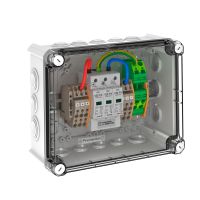 Apsauga viršįtampių PV sistemai 1000V DC 2 tipo 40kA IP66 su gnybtais 8x6mm2 ir 1 MPP PVG-C1000K 400 - OBO BETTERMANN