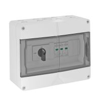 Apsauga viršįtampių PV sistemai 1000V DC 2 tipo 40kA IP66 su atskyrikliu 32 A gnybtais 1x6mm2 ir 1 MPP VG-C DC-TS1000 - OBO BETTERMANN