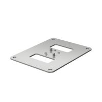 Grindų plokštelė 170x130x3 Plienas galvanizuotas / padengtas plastiku balto aliuminio RAL 9006 ISSBP70110WA - OBO BETTERMANN (pavadinimas tikslinamas)