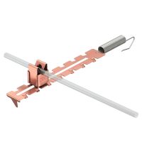 Laikiklis vielai ant kraigo reguliuojamo ilgio 8mm Plienas, nerūdijantis A2 1.4301 padengtas variu 132 U-CU - OBO BETTERMANN (pavadinimas tikslinamas)