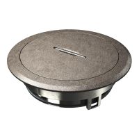 Gr. dėžės dangtis su "tubusu" 140 mm Cinko liejinys, gautas slėgimo būdu nikeliuotas, oksiduotas GES R2T Ni-O - OBO BETTERMANN (pavadinimas tikslinamas)