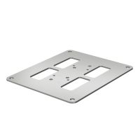 Grindų plokštelė 200x170x3mm Plienas galvanizuotas / padengtas plastiku balto aliuminio RAL 9006 ISSBP140110WA - OBO BETTERMANN (pavadinimas tikslinamas)