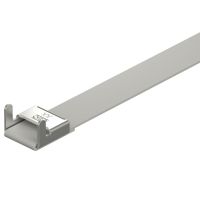 Tvirtinimo juosta su užraktu 15x0,5x800 Plienas, nerūdijantis A4 1.4571 padengtas plastiku kaštono ruda RAL 8015 - OBO BETTERMANN (pavadinimas tikslinamas)