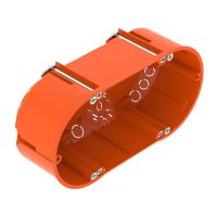 HW GKP dėžutė dviguba 142x71 Polipropilenas oranžinės spalvos HG 47-DV - OBO BETTERMANN (pavadinimas tikslinamas)