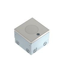 Grindinė dėžė tuščia su "tubusu" 140x140x110 Plienas, nerūdijantysis UDHOME2 VT2 - OBO BETTERMANN (pavadinimas tikslinamas)