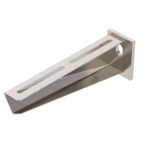 Sieninis ir atram. kronšteinas su privirinta plokštele B210mm Plienas, nerūdijantis A2 1.4301 ryškus, apdorotas AW 30 21 A2 - OBO BETTERMANN (pavadinimas tikslinamas)