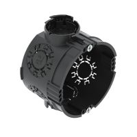 UP potinkinė dėžutė su prieso varžtais Ø60mm, H46mm Polipropilenas Jet black UG 46-GS - OBO BETTERMANN (pavadinimas tikslinamas)