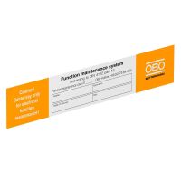 Identifikacinė plokštė funkc. palaikymui 250x43mm Polivinilo chloridas KS-E EN - OBO BETTERMANN (pavadinimas tikslinamas)