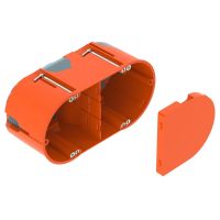 HW GKP elektronikos dėžutė dviguba, sandari 142x71 Polypropylen / Thermoplastisches Elastomer orange / grey HE 61-DV-L - OBO BETTERMANN (pavadinimas tikslinamas)