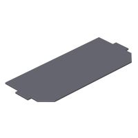 Uždaras dangtelis 165x76mm Polivinilo chloridas grafito juodumo RAL 9011 LPA UT3 - OBO BETTERMANN (pavadinimas tikslinamas)