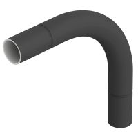 Metalinė vamzdžio alkūnė be sriegio Ø20mm Plienas PES50 – poliesteris / epoksidas intensyvaus juodumo RAL 9005 SBN20 SW - OBO BETTERMANN (pavadinimas tikslinamas)